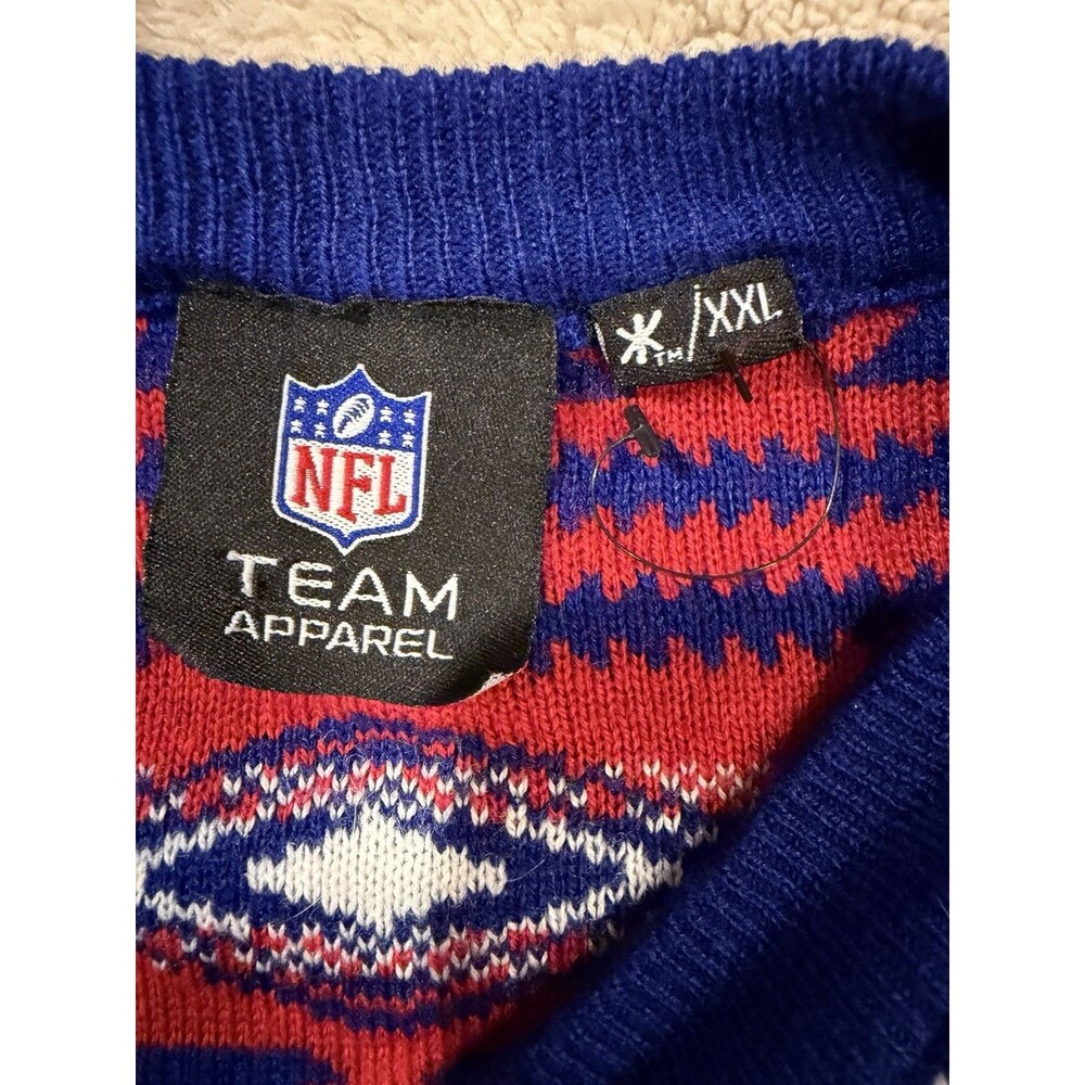 New York Giants Ugly Sweater Vest Christmas NFL Team Apparel Men XXL Acrylic - Picture 6 of 6